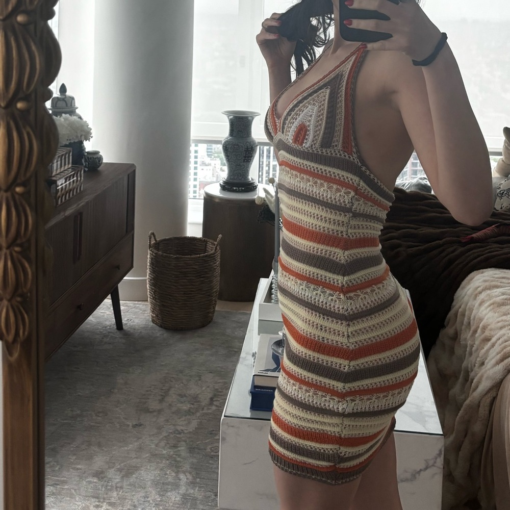 Crochet Mini Dress